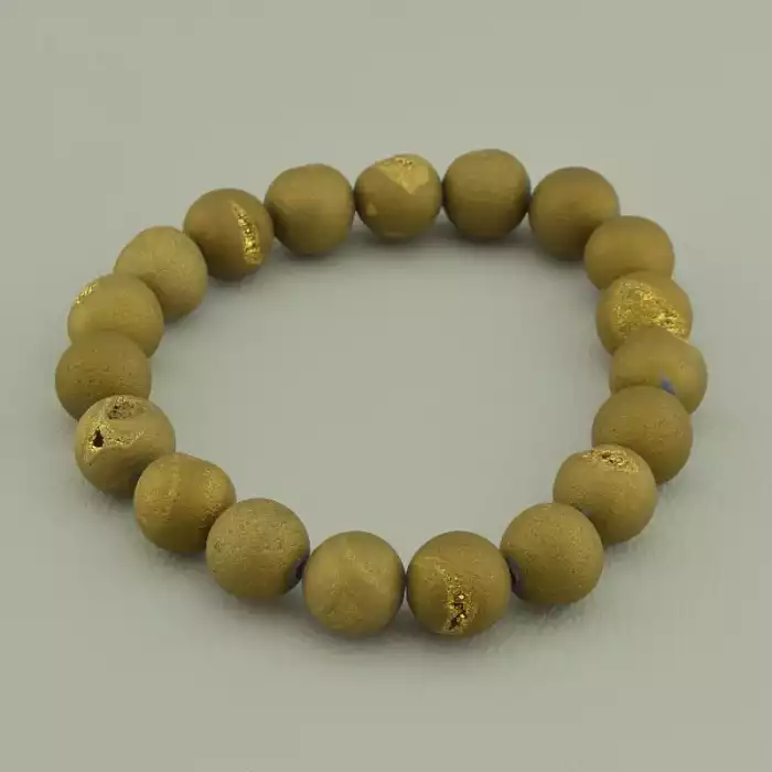 🏷️️ Браслет резинка Агат 18 см. ss_95244