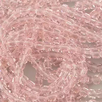 🏷️️ Намистини Чеський кришталь 59 см. (без застібки) на нитці з гранями F-95899