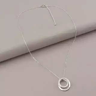 Підвіска кільця Saiya Фіаніт 41 см (родій)