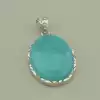 🏷️️ Кулон Амазоніт 31х20мм. (cрібло 925 проба) F-104425