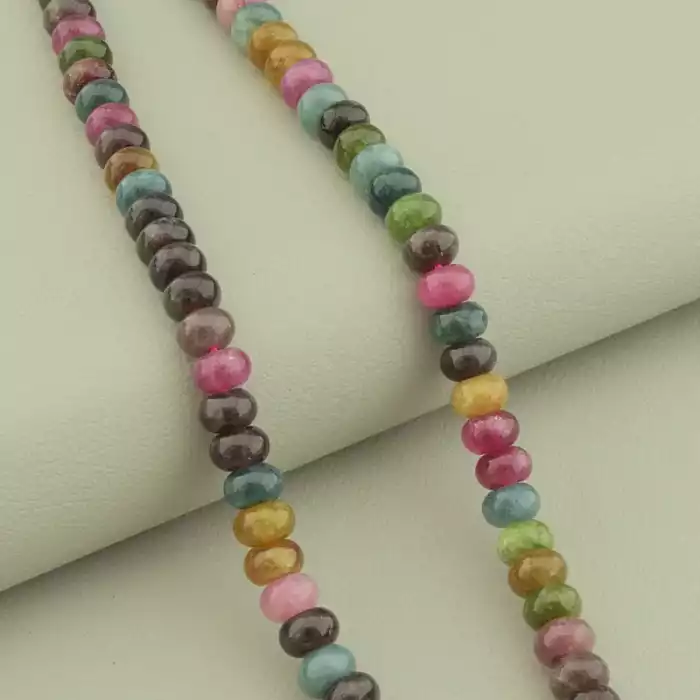 🏷️️ Намисто кварц (39 см, карабін, сталь, різнокольоровий, срібний) ss_105134