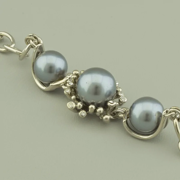 🏷️️ Браслет складний Abella Майорка, Фіаніт 19 см. ss_97869