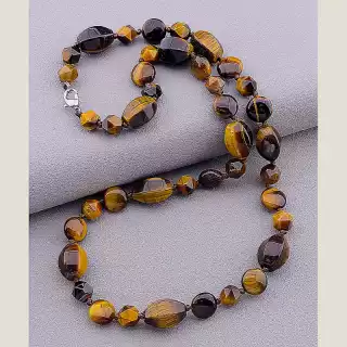 Намисто Тигрове око 50 см