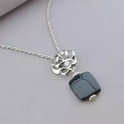 🏷️️ Підвіска+Серьги Агат 42 см F-106255