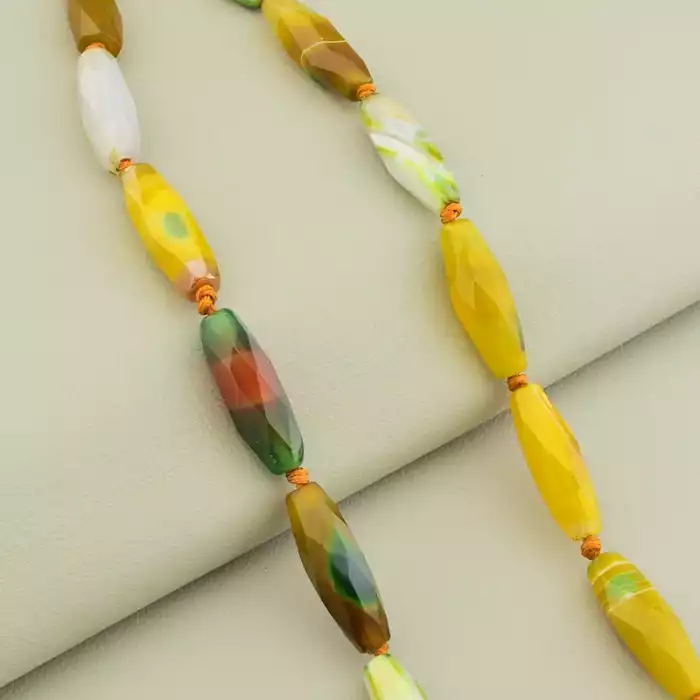 🏷️️ Намисто Агат 48 см F-106358