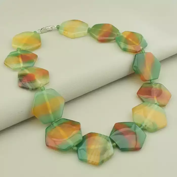 🏷️️ Намисто Агат 46 см ss_106464