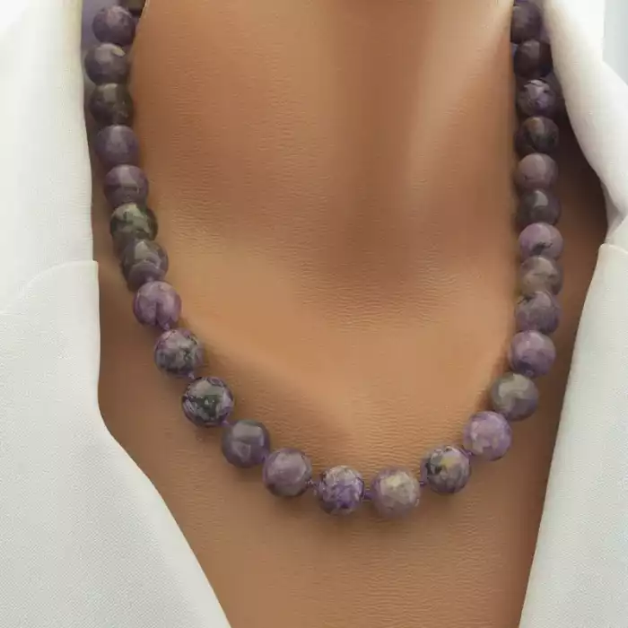 🏷️️ Намисто Чароїт 50 см F-106566