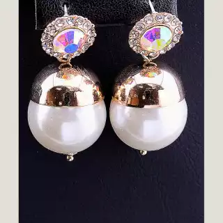 Сережки пусети Майорка (гіпоалергенні)