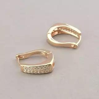 Сережки на англійській застібці Pataya Фіаніт