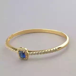 Браслет шарнірний Xuping Фіаніт 18 см (позолота 18к)