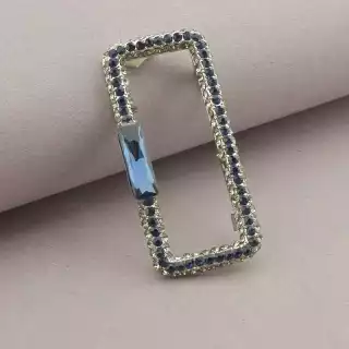 Брошка шпилька Сrystal 50х20 мм