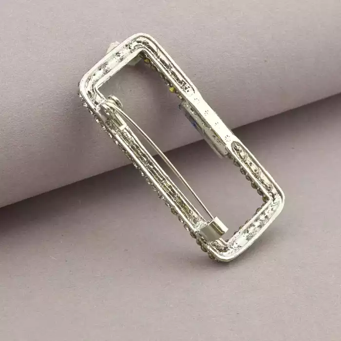 🏷️️ Брошка шпилька Сrystal 50х20 мм ss_76452