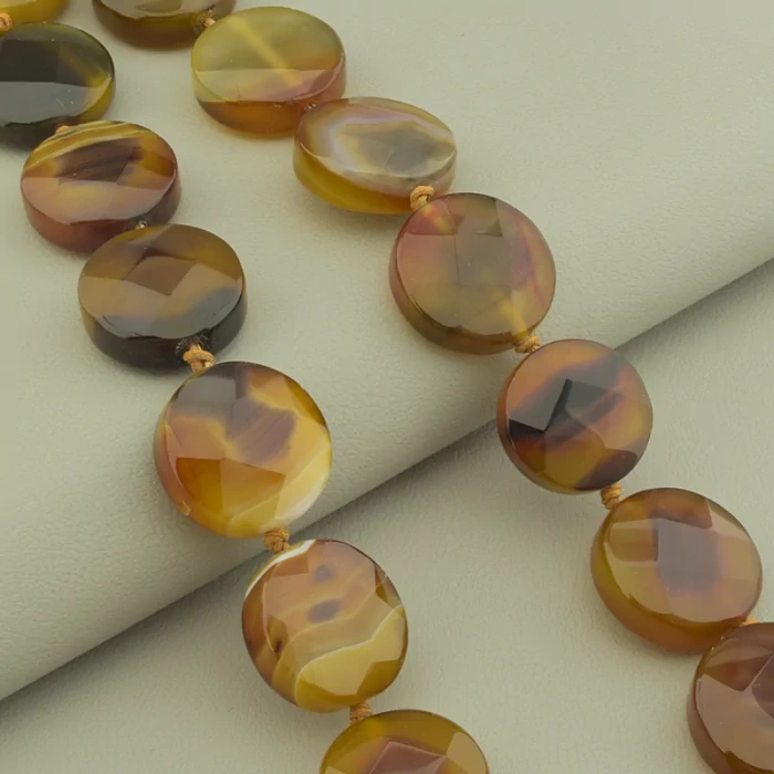 🏷️️ Намисто Агат 48 см. ss_101234