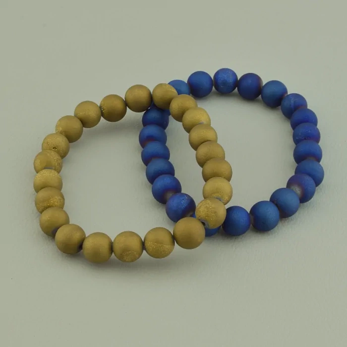 🏷️️ Браслет резинка Агат 17 см. ss_95245