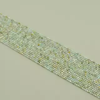 Намистини Амазоніт 39 см. 2,4 мм. на нитці (натуральне каміння, без застібки)