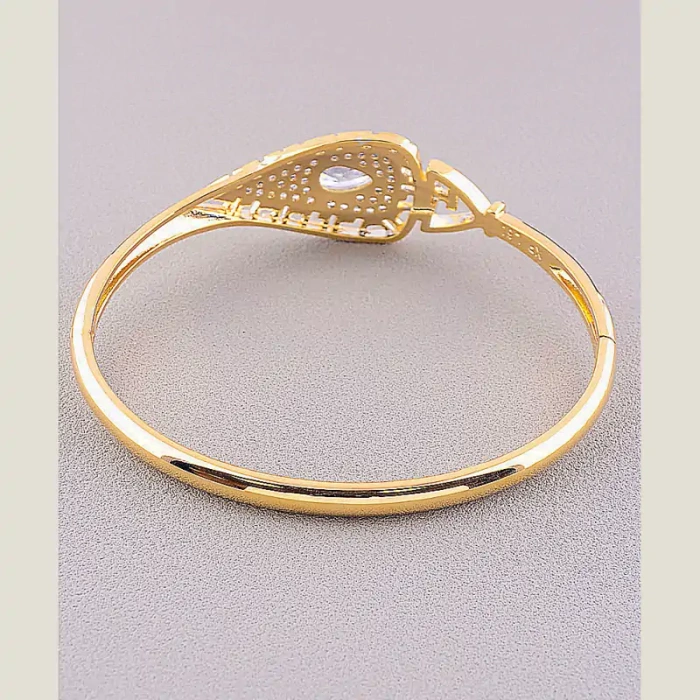 🏷️️ Браслет шарнірний Xuping Фіаніт 17 см (позолота 18к) ss_46293