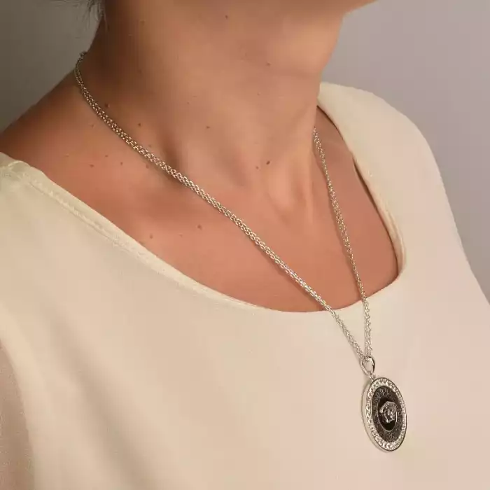 🏷️️ Підвіска + Сережки Winniana Фіаніт 45 см. ss_90739