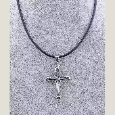 🏷️️ Підвіска хрест медична сталь 316L 44 см F-70526