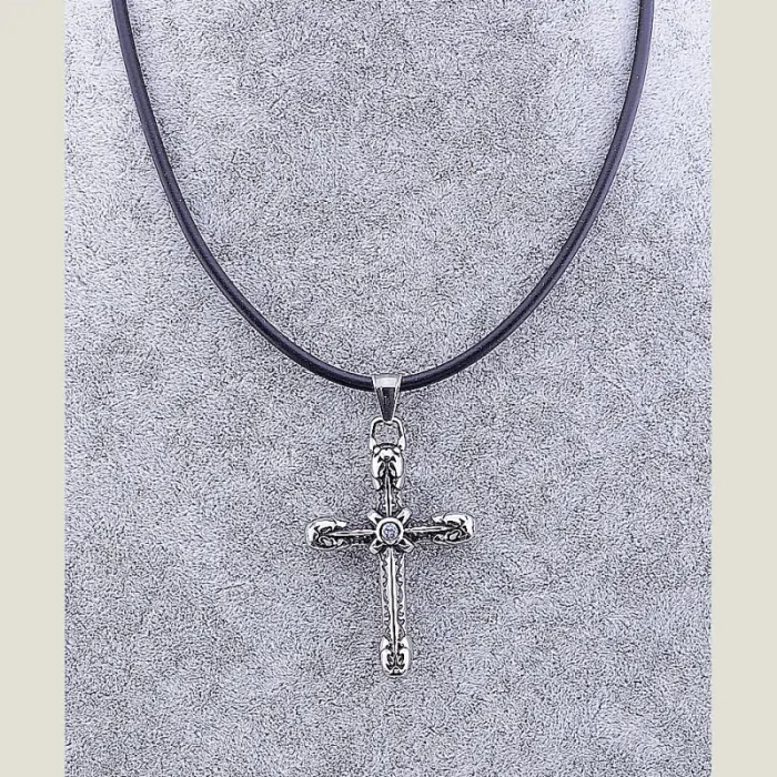 🏷️️ Підвіска хрест медична сталь 316L 44 см ss_70526