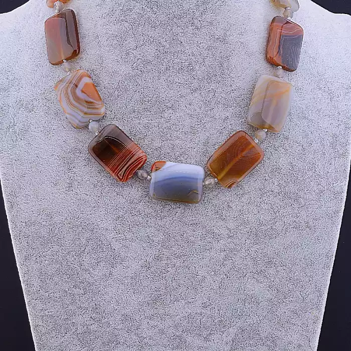 🏷️️ Намисто Агат 50 см ss_81586