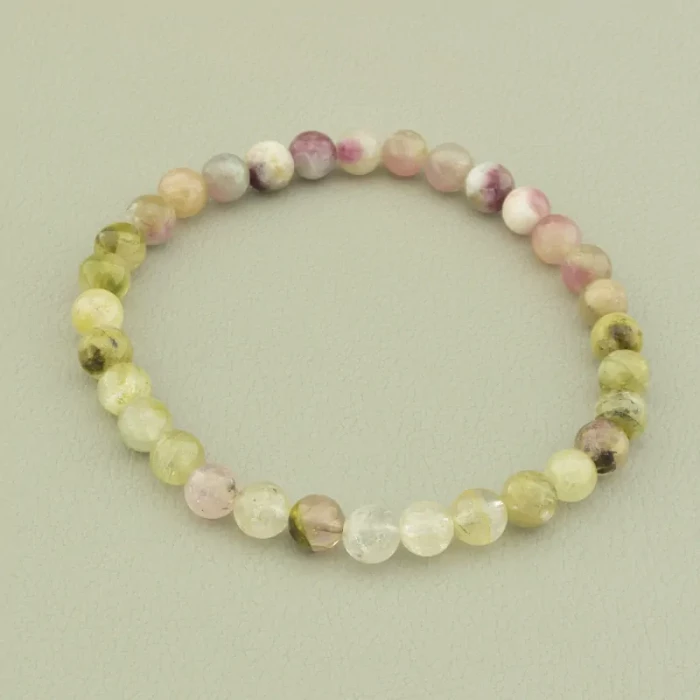 🏷️️ Браслет резинка Турмалін 18 см. ss_98450