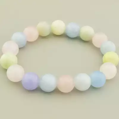 Браслет на резинці Морганіт 17 см