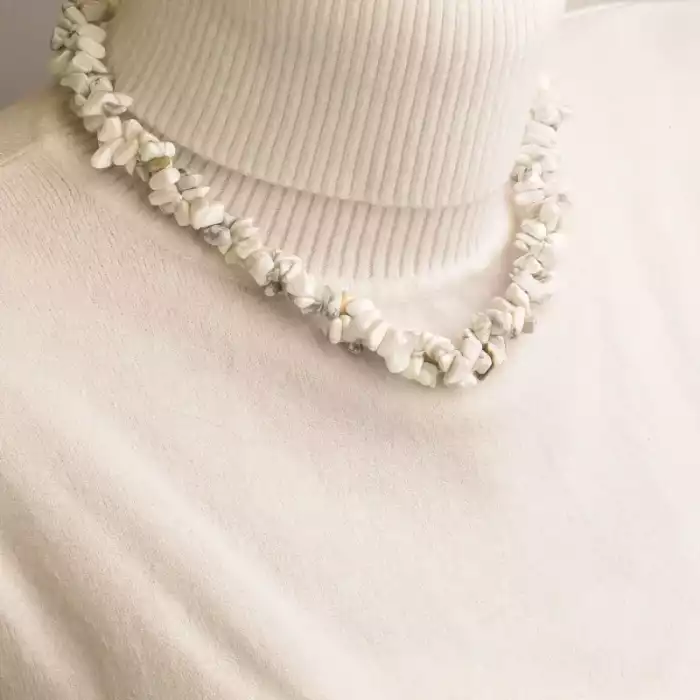 🏷️️ Намисто + Браслет Кахолонг 43 см ss_32482