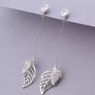 Сережки пусети Xuping Фіаніт (родій)