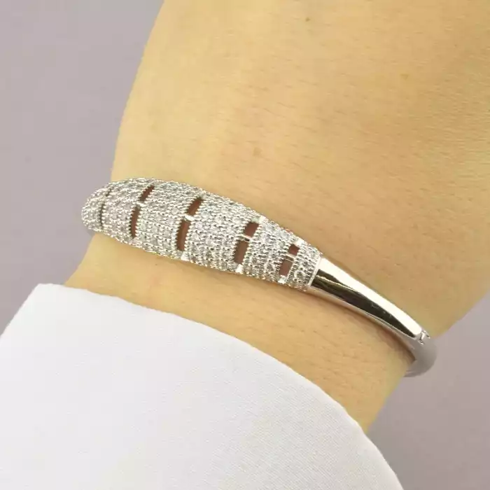 🏷️️ Браслет шарнірний Xuping (родій) ss_74207