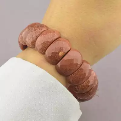 🏷️️ Браслет резинка Золотий Пісок 20 см F-64760