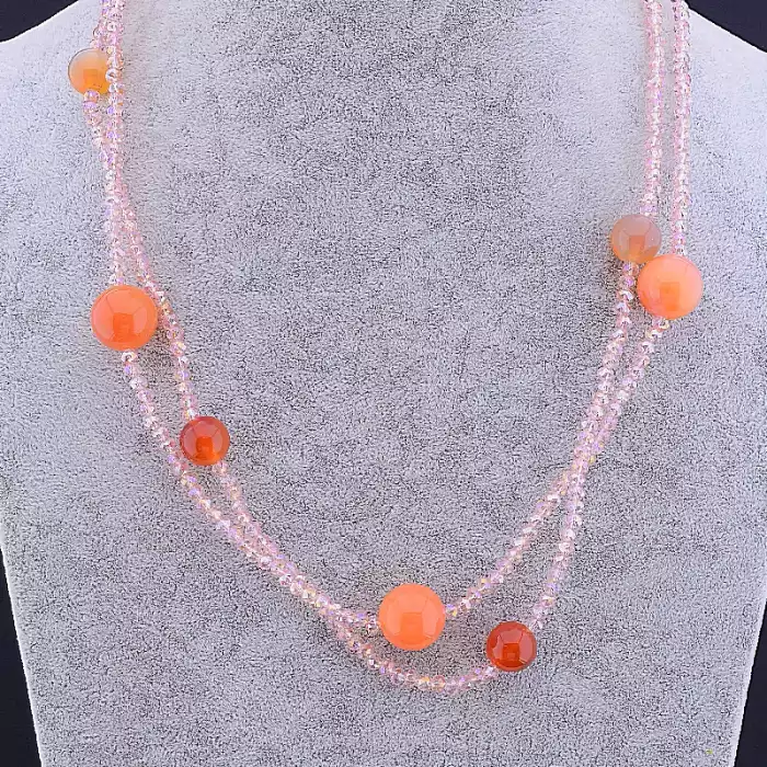 🏷️️ Намисто Чеський кришталь 100 см ss_40421