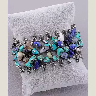 Браслет петля Самоцвіти 17 см