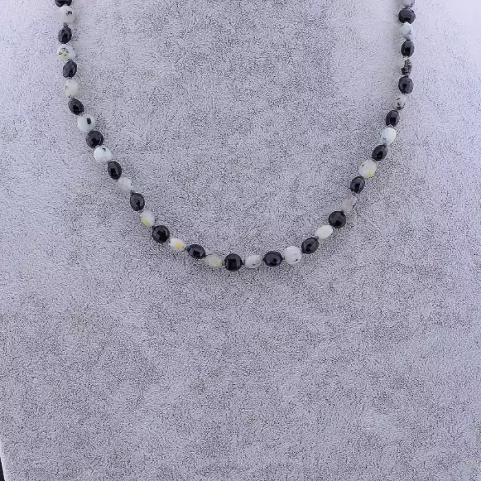 🏷️️ Намисто Агат, Місячний камінь 50 см ss_78058
