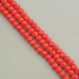 Намистини Чеський кришталь 43 см. 6 мм. (без застібки) на нитці