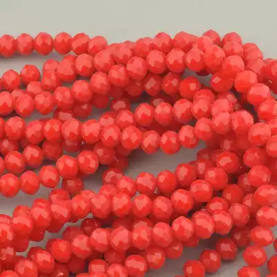 🏷️️ Намистини Чеський кришталь 43 см. 6 мм. (без застібки) на нитці F-95552