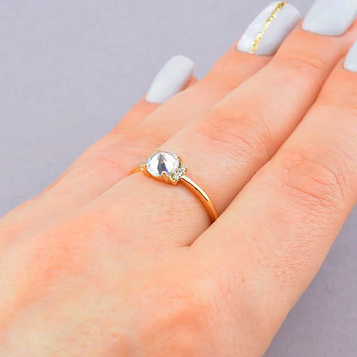 🏷️️ Каблучка Xuping Фіаніт (позолота 18к) ss_87985