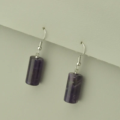 Сережки Аметист 40х10