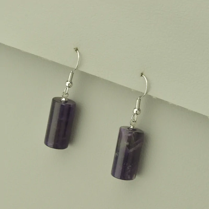 Сережки Аметист 40х10 ss_103167 ss_103167