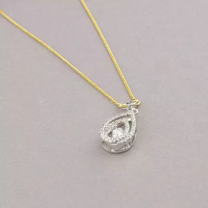 🏷️️ Підвіска Xuping Фіаніт 46 см (позолота/родій) ss_56716