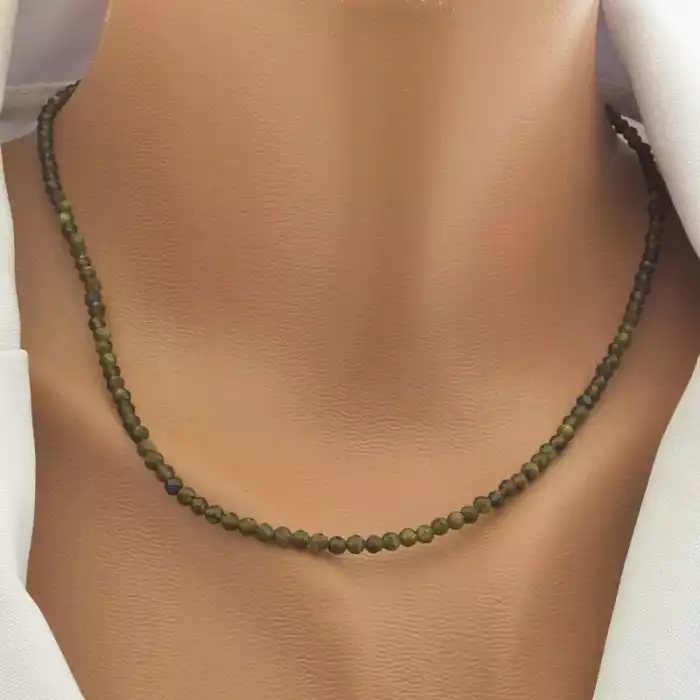 🏷️️ Підвіска з обсидіаном (срібло 925, 42 см) ss_104633