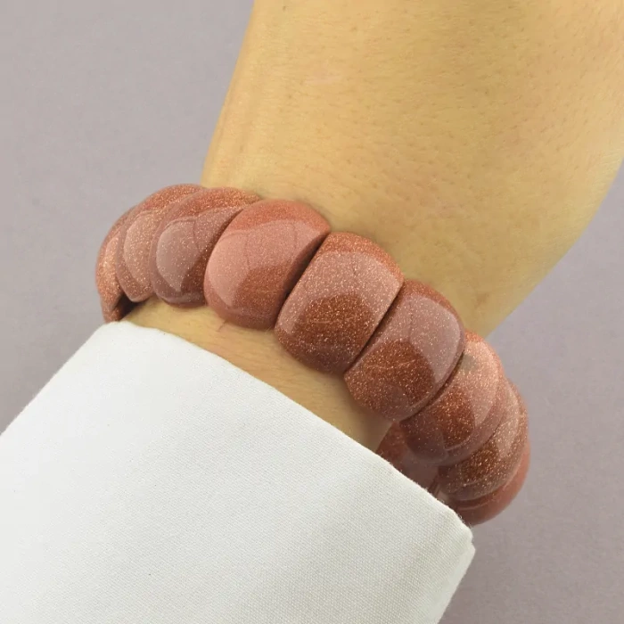 🏷️️ Браслет резинка Золотий Пісок 20 см ss_69785