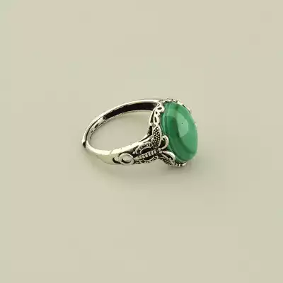 🏷️️ Каблучка Малахіт F-105447