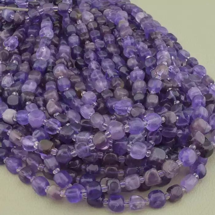 🏷️️ Нитка Аметист 40 см. (без застібки) ss_98251