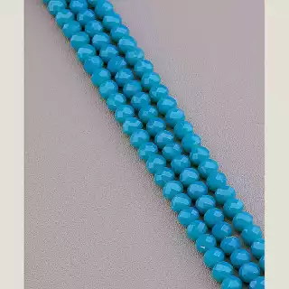 Намистини Чеський кришталь 45 см 6 мм (без застібки) на нитці