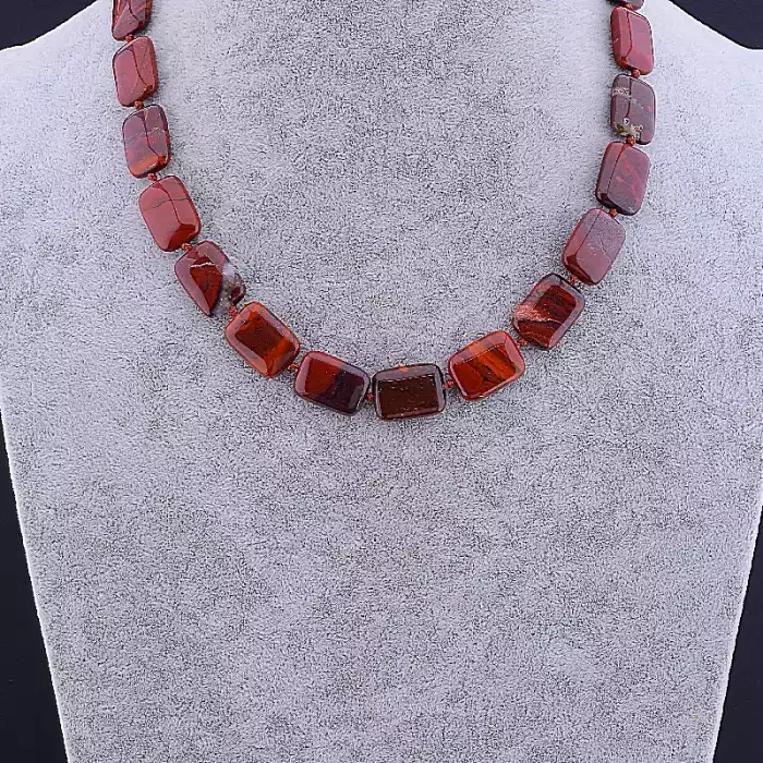 🏷️️ Намисто Яшма 46 см ss_81794