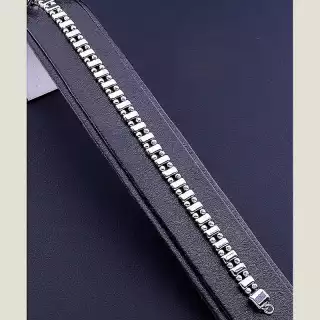 Браслет з карабіном Xuping 18 см (родій)