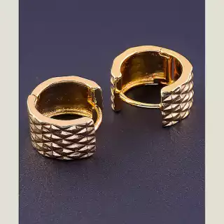 Сережки кільця Xuping (позолота 18к)