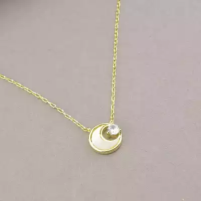 🏷️️ Підвіска Saiya Перламутр 43 см (позолота 18к лимонна) F-92683