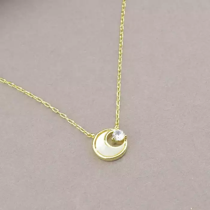 🏷️️ Підвіска Saiya Перламутр 43 см (позолота 18к лимонна) ss_92683