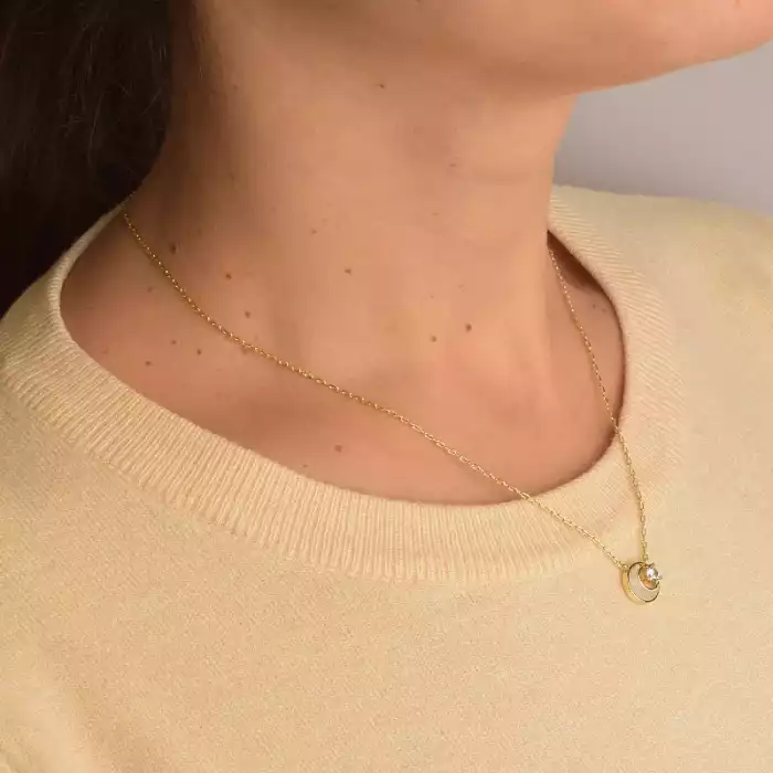 🏷️️ Підвіска Saiya Перламутр 43 см (позолота 18к лимонна) ss_92683